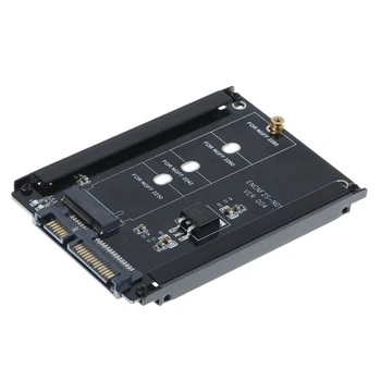 Negru Cazul CY B+M, Socket 2 M. 2 unitati solid state (SATA) SSD De 2.5 SATA Adaptor Pentru 2230/2242/2260/2280Mm M2 SSD