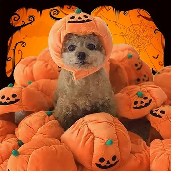 Halloween Costum De Câine Câine De Companie Pălărie Amuzant Animale De Companie Accesorii De Petrecere Pisica Catel Capac Cosplay Pălărie De Dovleac