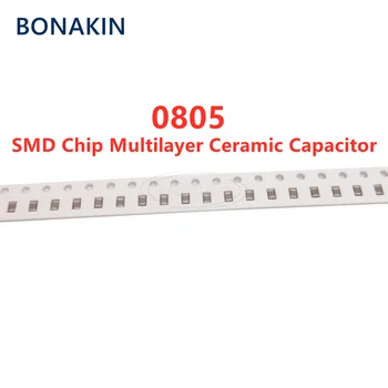 50PCS 0805 18NF 183K 50V 100V 250V 500V 10% X7R SMD Chip Condensator Ceramic Multistrat
