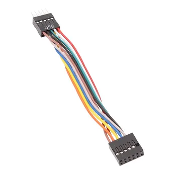 pentru Lenovo Placa de baza Obișnuiți Șasiu Cablu Adaptor,USB 9-Pin Revoluția 11-Pini de sex Feminin Cablu de Conversie 24AWG, 5Pcs