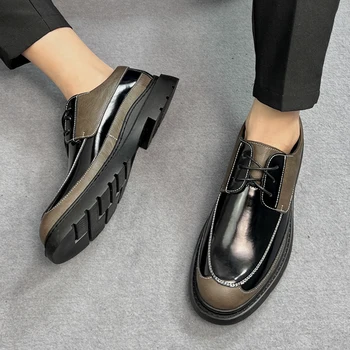 Brand de lux Barbati Pantofi Barbati Pantofi Casual Stil Britanic Confortabil Pantofi Oxford Lace-up de Înaltă Calitate, Pantofi pentru Bărbați B13