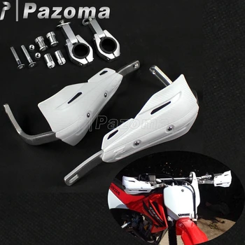 Alb Motocicleta Mână Scutul Protector Deflector Armura Handguards Pentru Honda Yamaha XR CRF WR DRZ 28mm Perie Bar Grăsime Bar