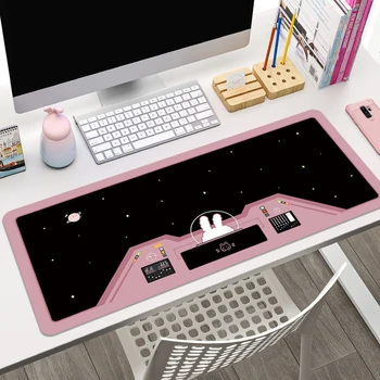 Drăguț Spațiu Astronauții Iepure Mouse Pad Calculator Pad Tastatură Non-alunecare de Cauciuc de Bază Desktop Office Pad Tabelul Mat pentru Femei