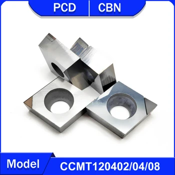 CNC de Cotitură instrument CCMT120402 CCMT120404 CCMT120408 PCD instrument de prelucrare aluminiu și cupru CBN pentru oțel și fontă CCMT