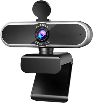 Webcam 1080P Web-aparat de Fotografiat Autofocus Calculator CameraWith Microfoane EMEET C965 pentru Cursuri Online/Ședință/Streaming/Skype/YouTube
