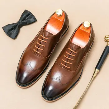 Domn negru Rochie Pantofi pentru Bărbați Pantofi Oxford Pantofi de Înaltă Calitate, Costum, Pantofi pentru Bărbați Clasice Oameni de Afaceri din Piele Pantofi B94