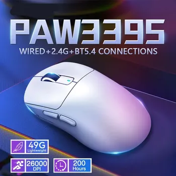 Mouse-ul Wireless de Gaming Reglabil 26000DPI 3 Moduri de Conectare Ușor Mouse-ul Bluetooth Esport Gaming Mice Pentru PC, Mac, Laptop