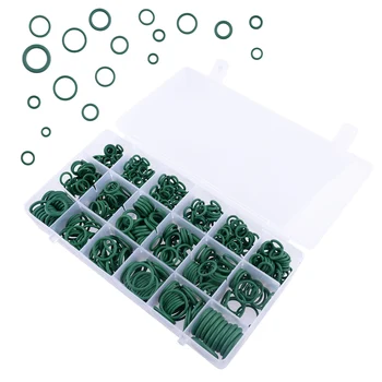 Verde 530Pcs/Cutie A/C, Sistem AC O-Ring Sortiment Garnituri pentru etansare, Spălare Rapidă Seal Kit de Reparare