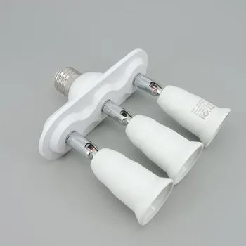 AC 110v 220v flexibil 1 E27 La 3 E27 Să 3E27 Socket Splitter bec Lampa de Bază Reglabil Convertoare Suport Pentru E27 LED 95-240V r1