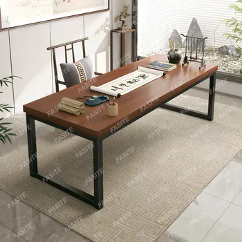 Perie caligrafie masa, din lemn masiv de culoare practică birou, bord mare, birou, masa de scris, masa