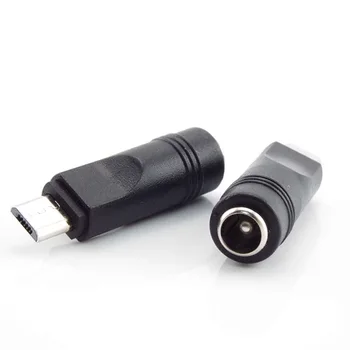 DC plug să mirco USB Power Adapter plug Convertor de sex Masculin la 5.5x2.1mm de sex Feminin Conector Jack pentru Laptop Notebook PC-ul