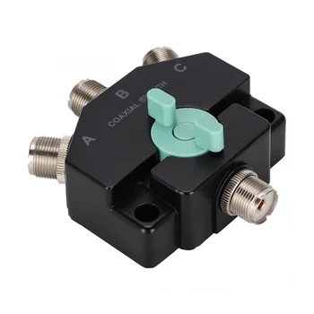 CO-301 Grele Coaxial de bandă largă Comutator 3 Port Antena Repetor M-J Manual Aeriene Scurt-Val de Bază Adaptor pentru Diamond