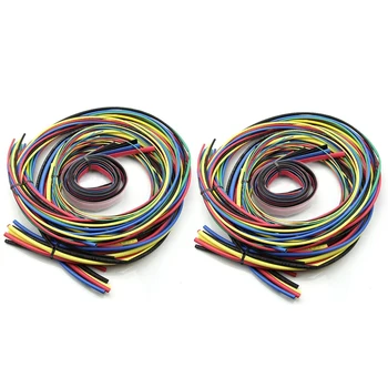 2X 55M/Kit de Căldură contractibil 11 Dimensiuni de Culoare Tub de Sleeving Cablu de 6 Culori de Promovare