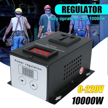 Electronice de Tensiune Regulator Controler de Reglaj AC 220V 10000W Dimmer Termostat Temperatura Viteza Regla SCR