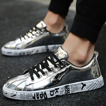 YUDX Vânzare Fierbinte Unisex Argint Tendință de Adidași Pentru Bărbați Hip Hop Casual Mens Pantofi de Tenis de Mare Size46 Sport Barbati Pantofi sport de Călătorie