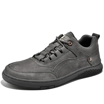 2023 Barbati din Piele Shoess dantelă-up Trend Confortabil Pantofi Barbati outdoor de Moda Britanic Bărbați Adidași de Top de Mare Mocasini