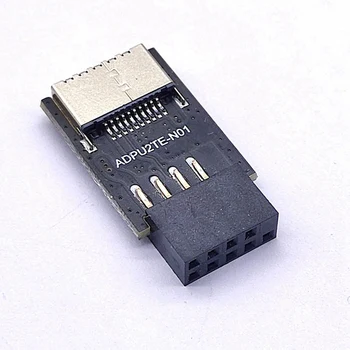2X Placa de baza USB2.0 9Pin De TIP-C-O-CHEIE Conector Front Converter USB3.2 TIP-E Interfata Antet Extender Card