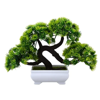 Plante artificiale bun venit Pin Bonsai Simulare Artificială în Ghiveci Plante cu Flori, Ghivece, pentru Grădini, Birou de Nunta de Decorare
