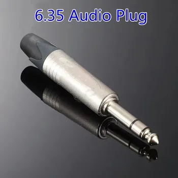 10buc 6,35 MM audio singur canal dual channel mufă audio microfon mari două core sudare plug