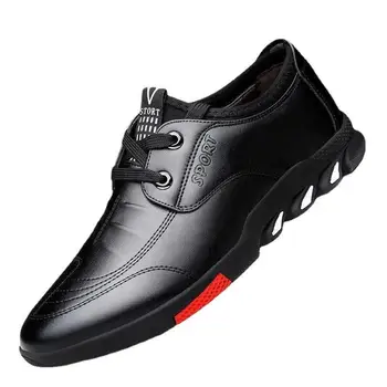 Casual din piele pantofi barbati business vara 2022 moda formale barbati din piele pantofi stil Britanic tălpi groase pantofi pentru bărbați
